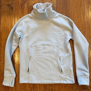 Athleta Altitude Polartec® Funnel-Neck Sweatshirt, Size Small, Grey
